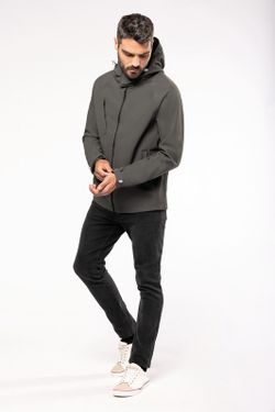 SOFTSHELL-JACKE MIT ABNEHMBAREN HOOD MEN