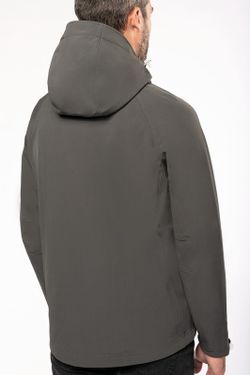 SOFTSHELL-JACKE MIT ABNEHMBAREN HOOD MEN