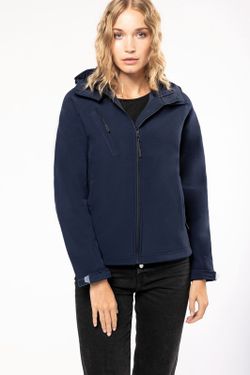 CHAQUETA SOFTSHELL CON CAPUCHA EXTRAIBLE MUJER