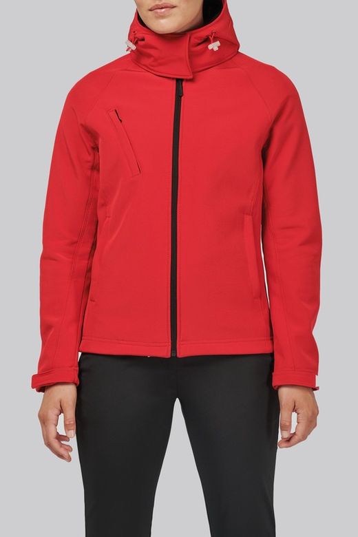 SOFTSHELL WOMEN'S ENTFERNBARE HOOD JACKE