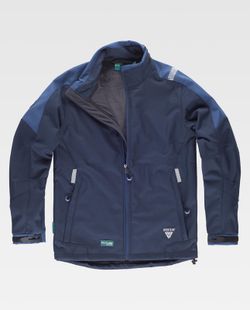 Chaqueta Workshell combinada Color Marino+Azafata