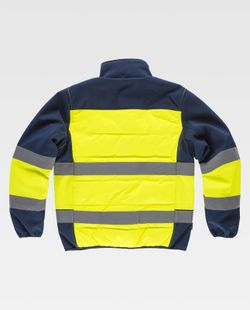 Chaqueta Workshell tejido acolchado Amarillo / Marino
