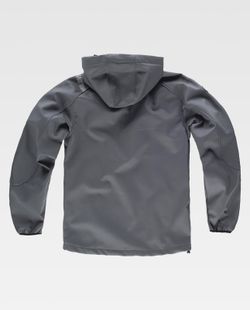 Chaqueta Workshell con detalles reflectantes Gris / Celeste