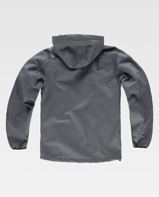 Chaqueta Workshell con detalles reflectantes Gris / Celeste