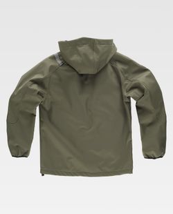 Chaqueta Workshell Verde Caza / Amarillo