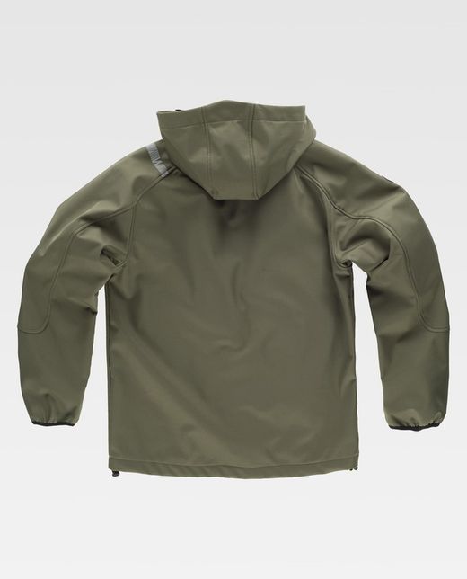 Chaqueta Workshell Verde Caza / Amarillo