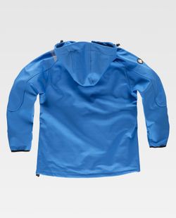 Chaqueta Workshell de mujer Celeste / Negro