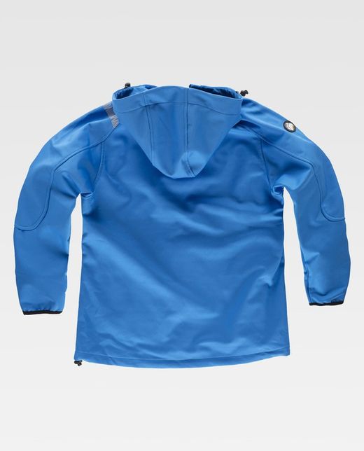 Chaqueta Workshell de mujer Celeste / Negro