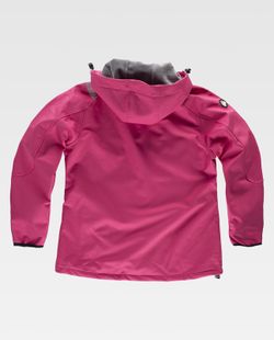 Chaqueta Workshell de mujer Rosa Fucsia / Gris Claro