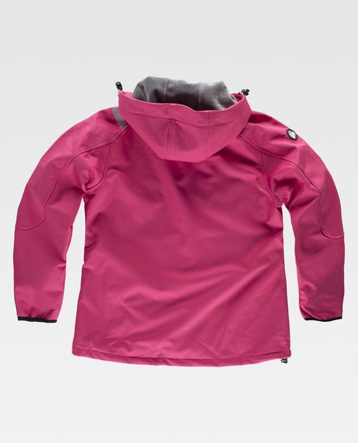 Chaqueta Workshell de mujer Rosa Fucsia / Gris Claro