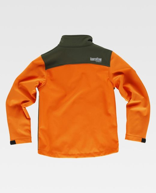 Workshell Jacke für Jungen kombiniert Orange AV Green Hunting