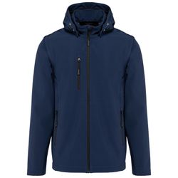 Chaquetas softshell 3 capas con capucha y mangas extraíbles unisex