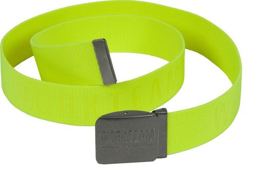 Cintura elastica con logo sulla fibbia e nel tessuto AV Yellow