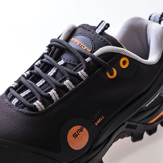 CLODIO, zapato softshell negro S3, HRO, SRC suela MD