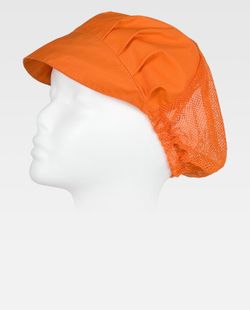 Cofia recoge pelo con rejilla Naranja