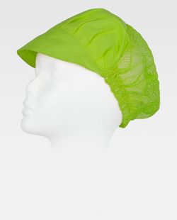 Kappe sammelt Haare mit Gitter Pistaziengrün