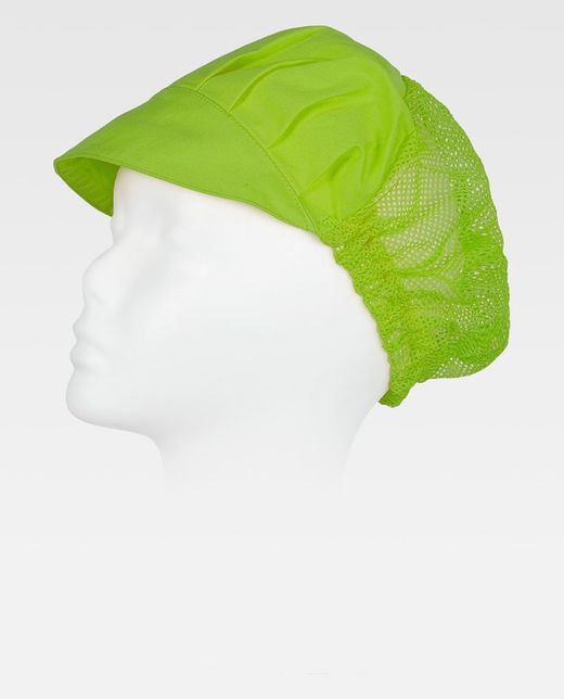 Kappe sammelt Haare mit Gitter Pistaziengrün