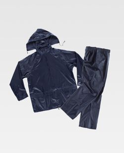 Navy wasserdichtes Hosen- und Jackenset