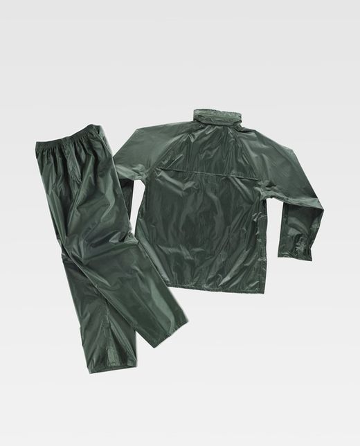 Grünes wasserdichtes Jacken- und Hosen-Set