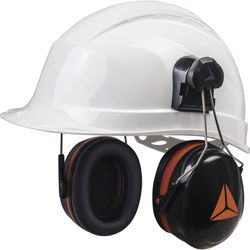 Coques anti-bruit pour casque de chantier - snr 30 db