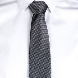 Corbata Sin Nudo Jacquard Ojo De Perdiz Burdeos