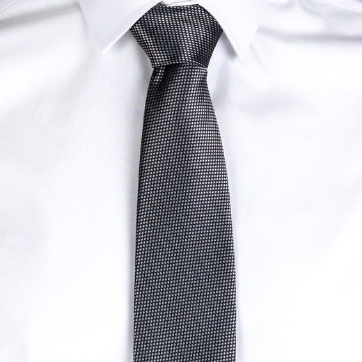Corbata Sin Nudo Jacquard Ojo De Perdiz Burdeos