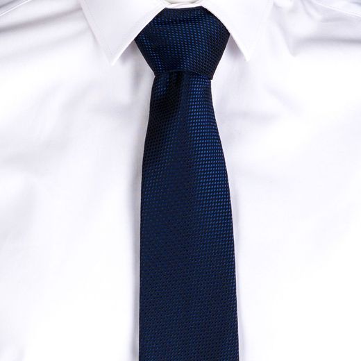 Corbata Sin Nudo Jacquard Ojo De Perdiz Burdeos