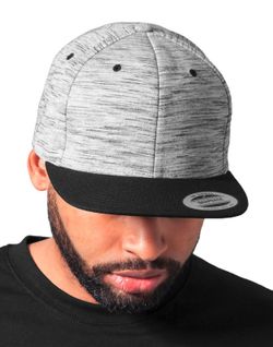 Corona a rayas Melange Snapback