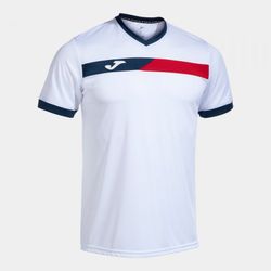 Court Short Sleeve T-Shirt White Red Navy