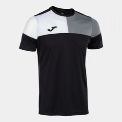 Crew V Short Sleeve T-Shirt Black Grey White