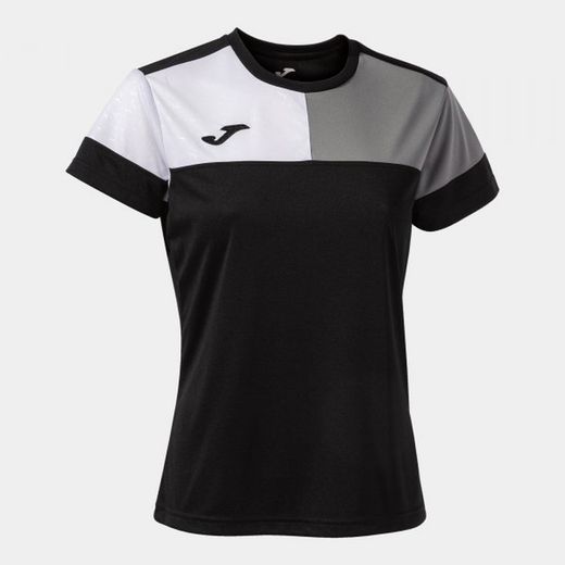 T-Shirt Manche Courte Crew V Noir Gris Blanc