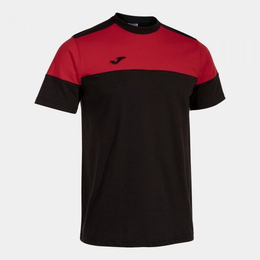 T-Shirt Manche Courte Crew V Noir Rouge