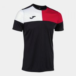 Crew V Short Sleeve T-Shirt Black Red White