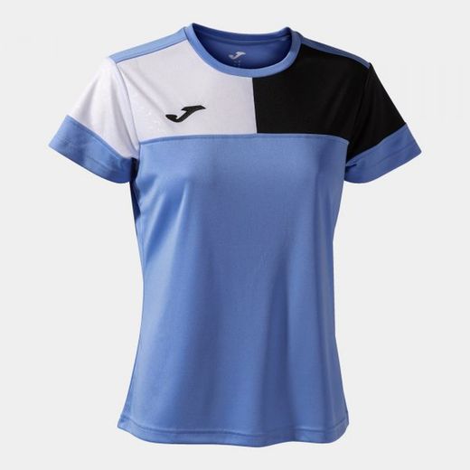 T-Shirt Manche Courte Crew V Bleu Noir Blanc