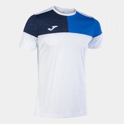 Crew V Short Sleeve T-Shirt White Royal Navy