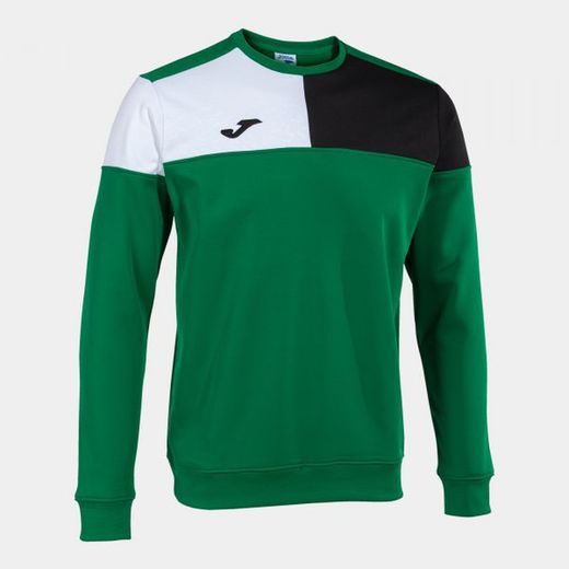 Sweat Crew V Vert Noir Blanc