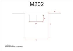 Schürze 2 Taschen 70x65 Kastanienbraun