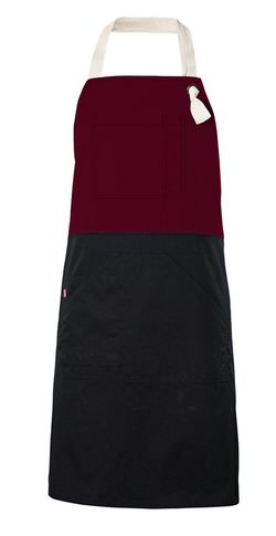 Delantal bicolor peto Velilla 404210B