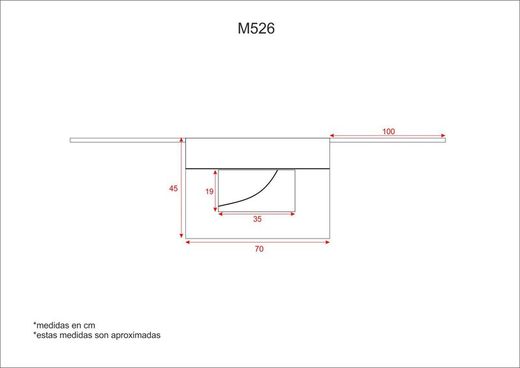 Zweifarbige Schürze ohne Lätzchen und kontrastierende Paspelierung 70x45 Coral Black