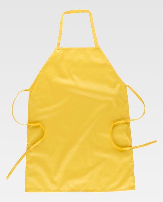 Klassische lange Schürze 90x70 ohne Taschen Sonderanfertigung Gelb