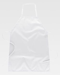 Klassische lange Schürze 90x70 ohne Taschen Spezialherstellung Weiß
