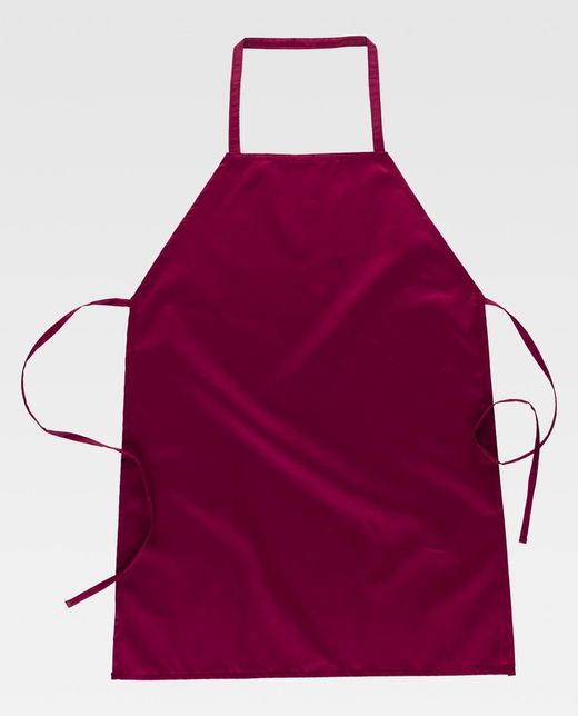 Klassische lange Schürze 90x70 ohne Taschen Spezialherstellung Granat
