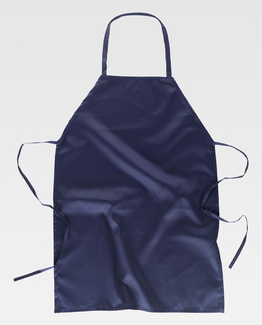Klassische lange Schürze 90x70 ohne Taschen Sonderanfertigung Navy