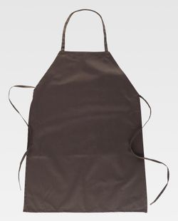 Klassische lange Schürze 90x70 ohne Taschen Sonderanfertigung Braun