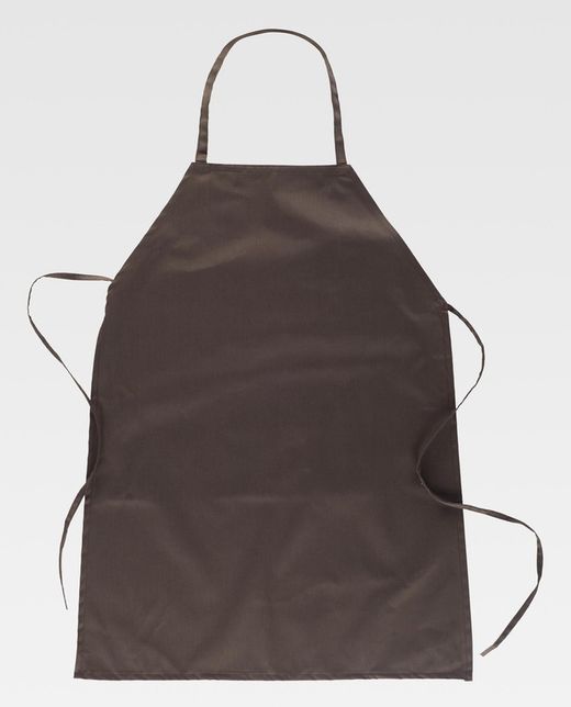 Klassische lange Schürze 90x70 ohne Taschen Sonderanfertigung Braun
