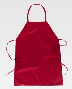 Klassische lange Schürze 90x70 ohne Taschen Sonderanfertigung Rot