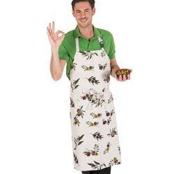 Delantal cocina unisex con bolsillo algodón 5101