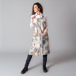 Delantal cocina unisex con bolsillo algodón 5107