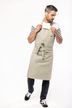 Grembiule in cotone biologico con tasca