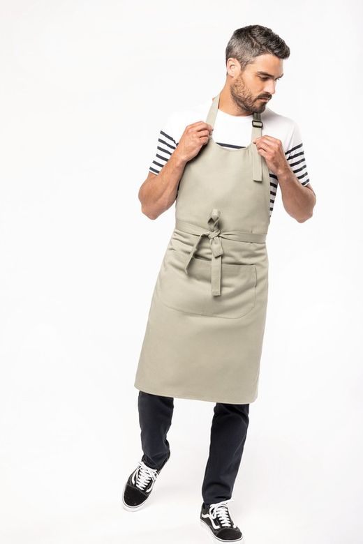 Grembiule in cotone biologico con tasca